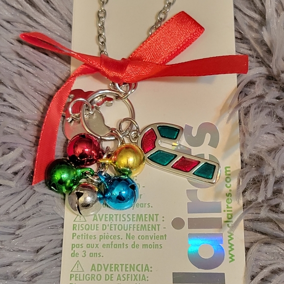 Claire's Christmas Silvertone Necklace - Picture 2 of 3